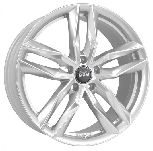 MAM RS3 silver painted Alufelge 7x16 Zoll ET46 LK 5x108 ML72.6
