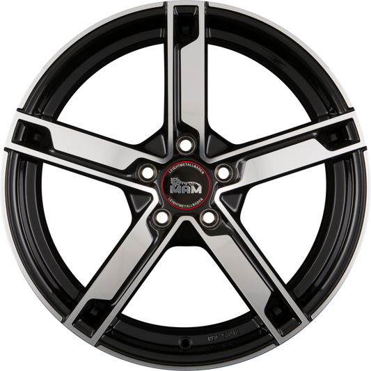 MAM W4 Black Front Polished (BFP) Alufelge 6.5x16 Zoll ET35 LK 4x100 ML63.4