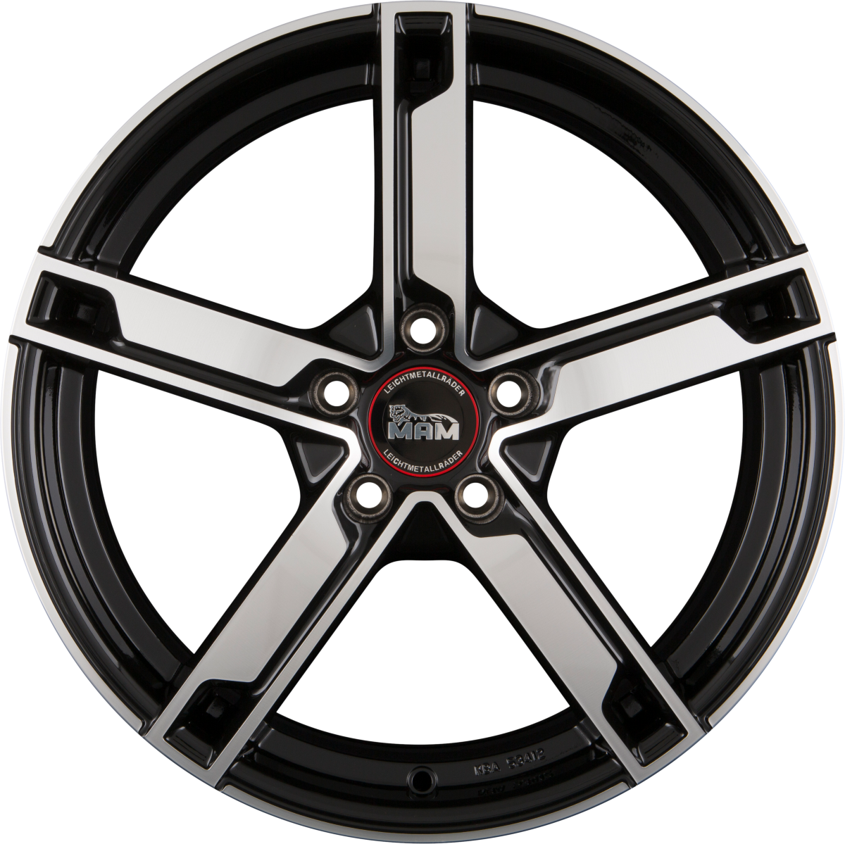 MAM W4 Black Front Polished (BFP) Alufelge 6.5x16 Zoll ET35 LK 4x100 ML63.4