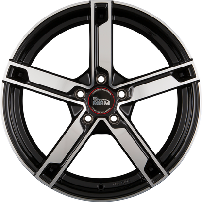 MAM W4 Black Front Polished (BFP) Alufelge 6.5x16 Zoll ET35 LK 4x100 ML63.4