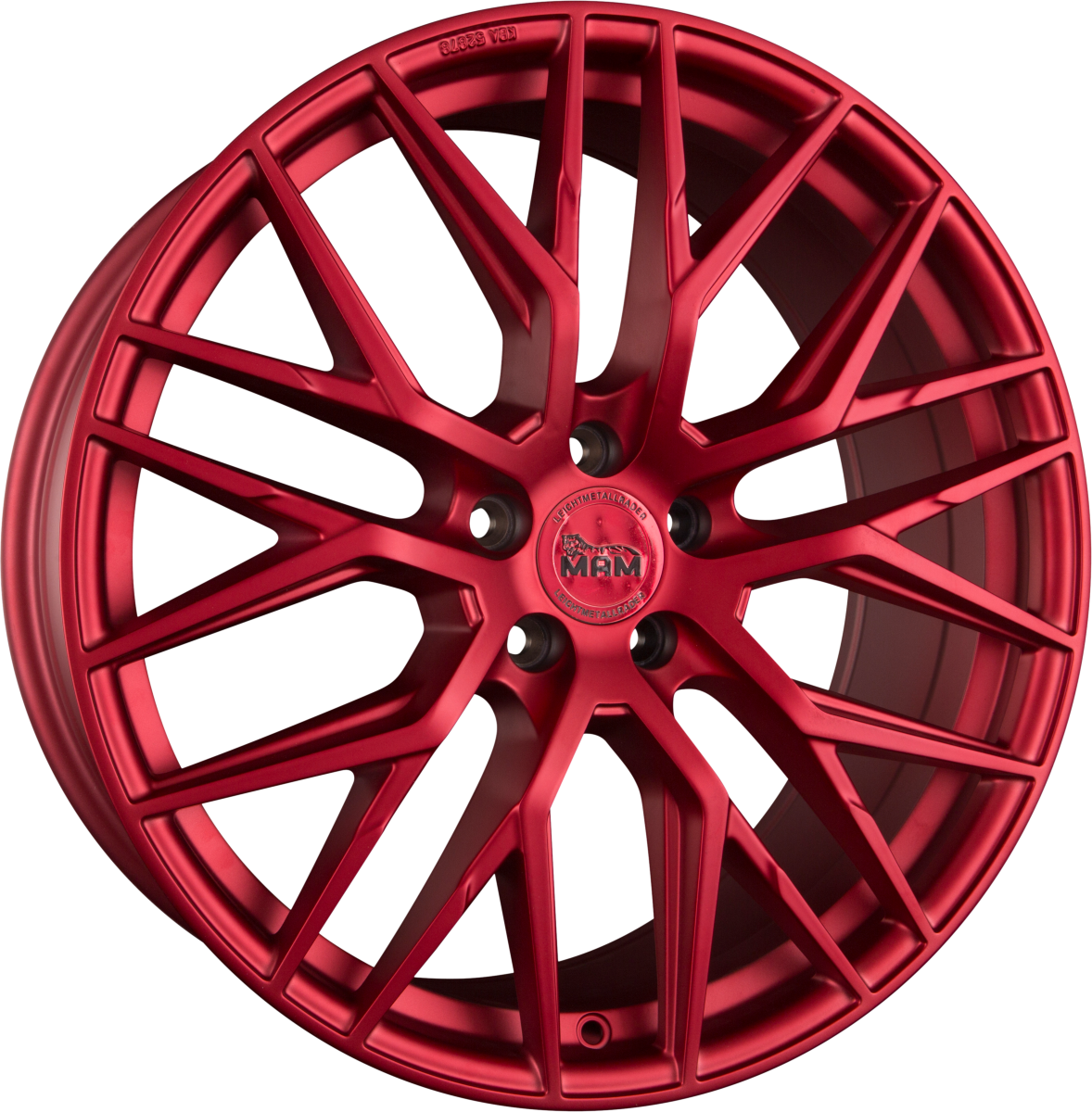 MAM RS4 Matt Red (MR) Alufelge 8.5x19 Zoll ET45 LK 5x112 ML72.6 – Bild 2
