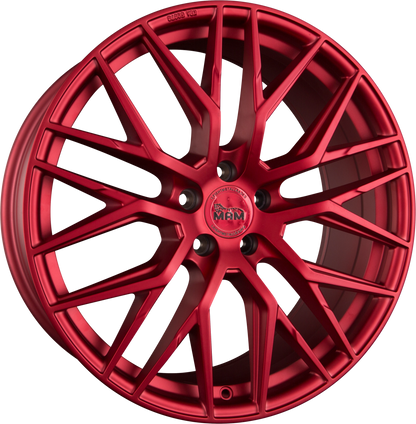MAM RS4 Matt Red (MR) Alufelge 8.5x19 Zoll ET45 LK 5x112 ML72.6 – Bild 2