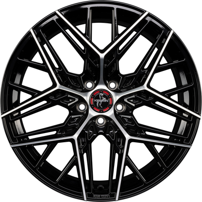 Keskin KT25 Pearl black front polish Alufelge 8.5x19 Zoll ET40 LK 5x108 ML72.6 – Bild 3