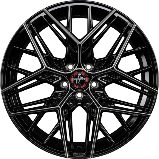 Keskin KT25 Black Secret Diamond (BSD) Alufelge 8.5x19 Zoll ET29.9 LK 5x112 ML66.6