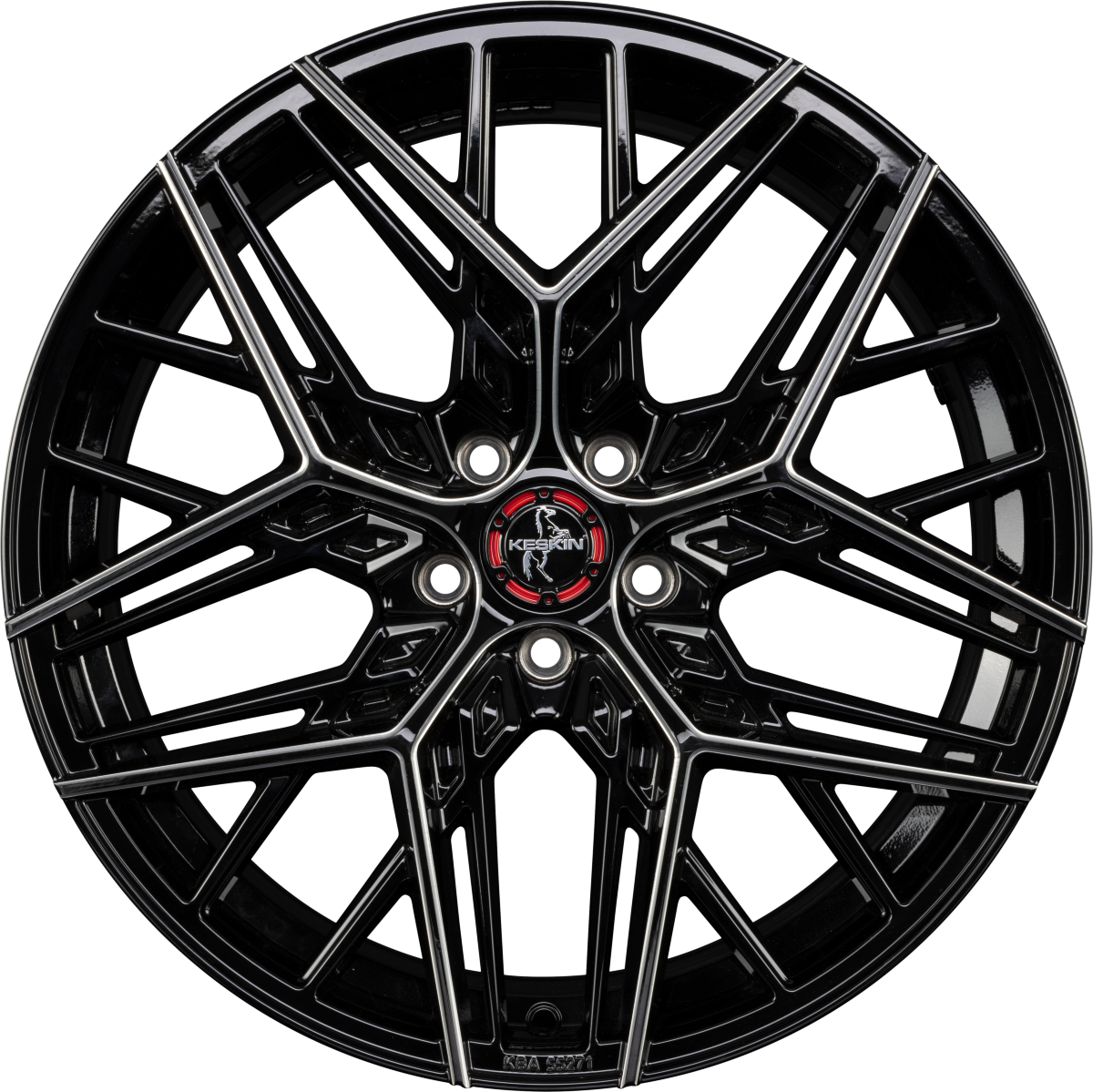 Keskin KT25 Black Secret Diamond (BSD) Alufelge 8.5x19 Zoll ET29.9 LK 5x112 ML66.6