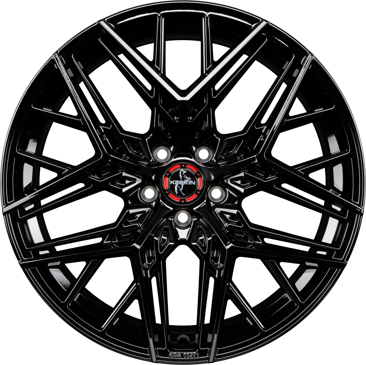 Keskin KT25 Pearl black painted Alufelge 8.5x19 Zoll ET35 LK 5x114.3 ML72.6 – Bild 3