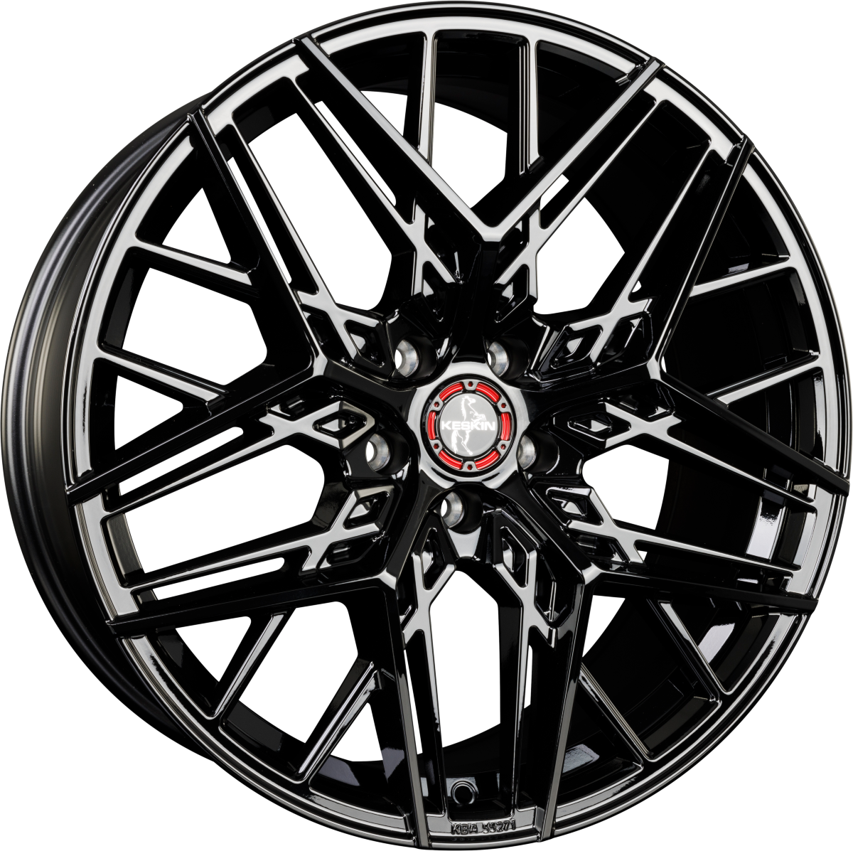 Keskin KT25 Pearl black painted Alufelge 8.5x19 Zoll ET35 LK 5x114.3 ML72.6 – Bild 4