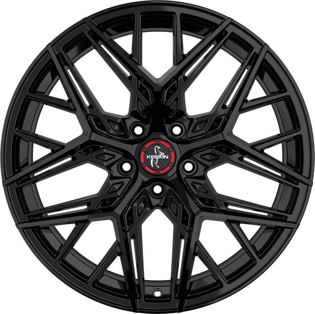 Keskin KT25 Pearl black painted Alufelge 8.5x19 Zoll ET35 LK 5x114.3 ML72.6 – Bild 2