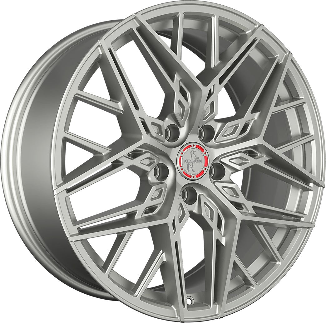 Keskin KT25 Pearl silver painted Alufelge 8.5x19 Zoll ET35 LK 5x114.3 ML72.6