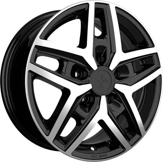 Keskin KT C1-5L Camper black front polish Alufelge 6.5x16 Zoll ET66 LK 5x118 ML71.1