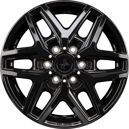Keskin KT C1-6L Camper black painted Alufelge 6.5x16 Zoll ET49 LK 6x120 ML74.6 – Bild 3