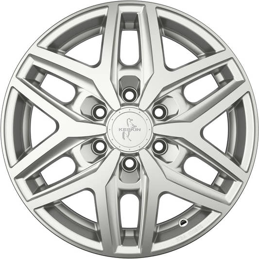 Keskin KT C1-6L Camper silver painted Alufelge 6.5x16 Zoll ET49 LK 6x120 ML74.6 – Bild 2