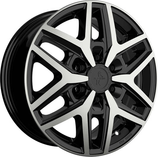 Keskin KT C1-6L Camper black front polish Alufelge 6.5x16 Zoll ET60 LK 6x130 ML84.1