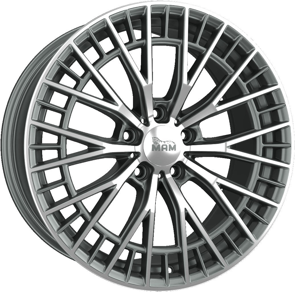 MAM GT2 palladium front polish Alufelge 8.5x19 Zoll ET35 LK 5x120 ML72.6