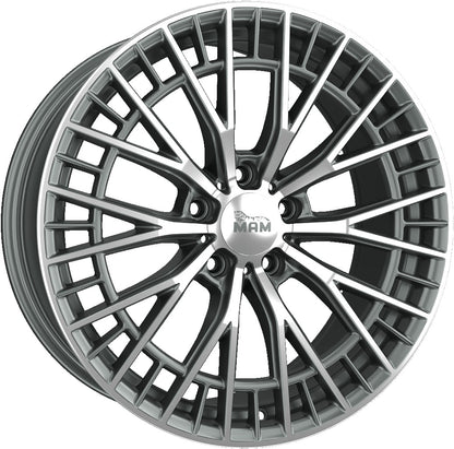 MAM GT2 palladium front polish Alufelge 8.5x19 Zoll ET35 LK 5x120 ML72.6