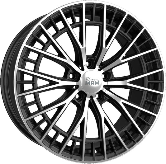 MAM GT2 black front polish Alufelge 8.5x19 Zoll ET35 LK 5x120 ML72.6