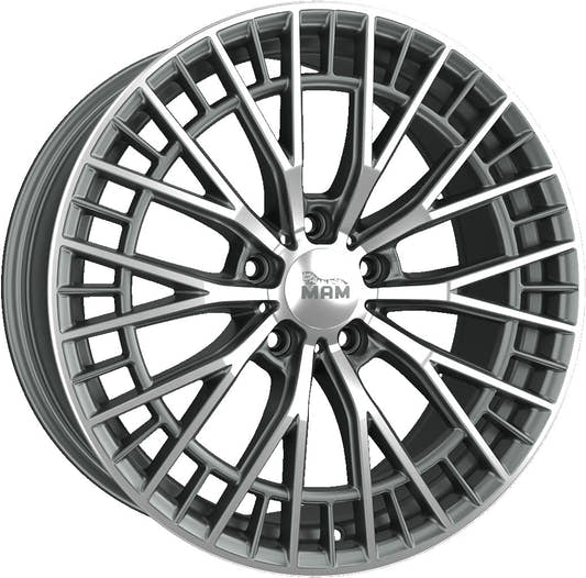 MAM GT2 palladium front polish Alufelge 8.5x19 Zoll ET45 LK 5x114.3 ML72.6
