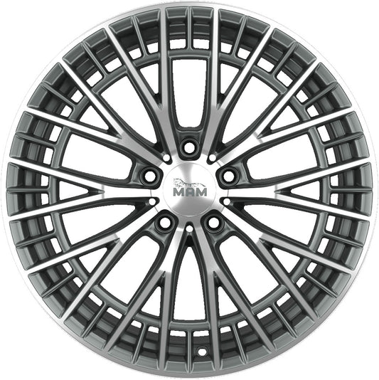 MAM GT2 palladium front polish Alufelge 8.5x19 Zoll ET45 LK 5x114.3 ML72.6 – Bild 2