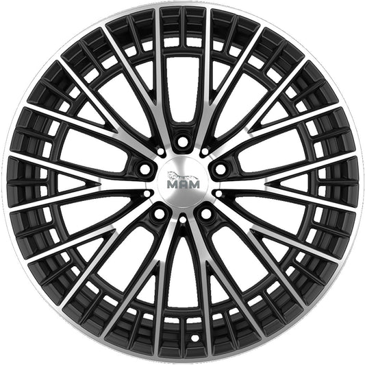 MAM GT2 black front polish Alufelge 8.5x19 Zoll ET45 LK 5x114.3 ML72.6 – Bild 2