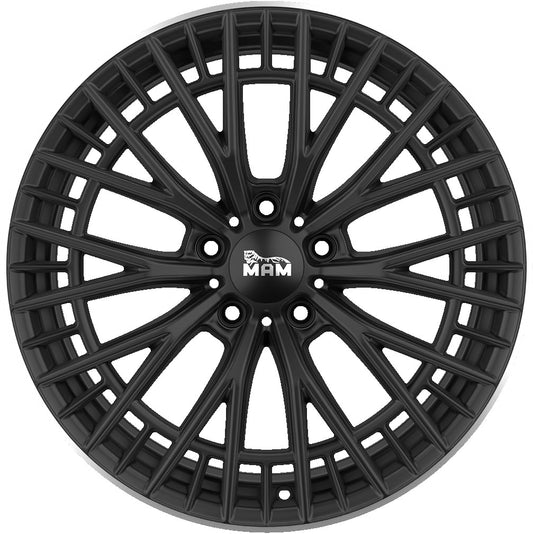 MAM GT2 matt black lip polish Alufelge 8.5x19 Zoll ET45 LK 5x112 ML66.6 – Bild 2