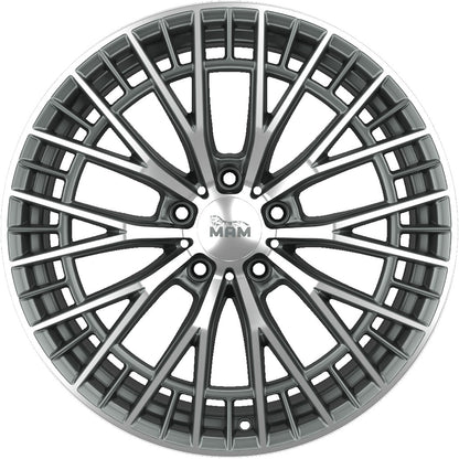 MAM GT2 palladium front polish Alufelge 8.5x19 Zoll ET30.1 LK 5x112 ML66.6 – Bild 2