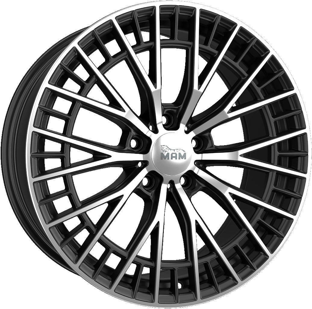 MAM GT2 black front polish Alufelge 8.5x19 Zoll ET30.1 LK 5x112 ML66.6