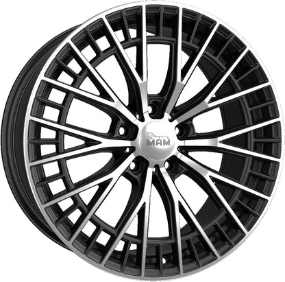 MAM GT2 black front polish Alufelge 8.5x19 Zoll ET30.1 LK 5x112 ML66.6