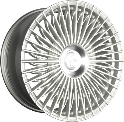 Keskin KT X1 Exclusive silver front polish Alufelge 8.5x19 Zoll ET35 LK 5x120 ML72.6