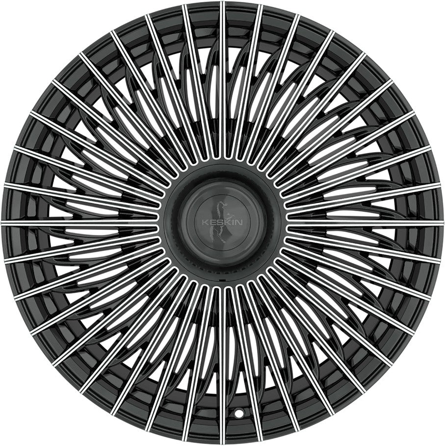 Keskin KT X1 Exclusive black secret diamond Alufelge 8.5x19 Zoll ET45 LK 5x112 ML66.6 – Bild 2