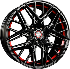 Keskin KT25 Black Painted Red Inside (BPRI) Alufelge 8.5x20 Zoll ET35 LK 5x114.3 ML72.6