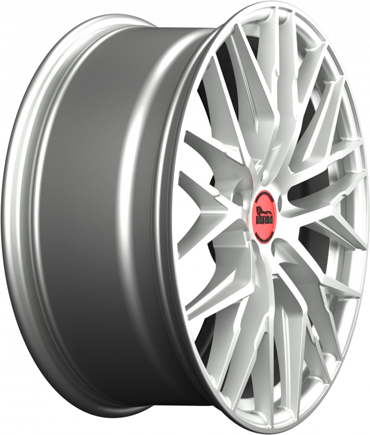 MAM RS4 matt silver painted Alufelge 7x16 Zoll ET47.9 LK 5x112 ML66.6 – Bild 4
