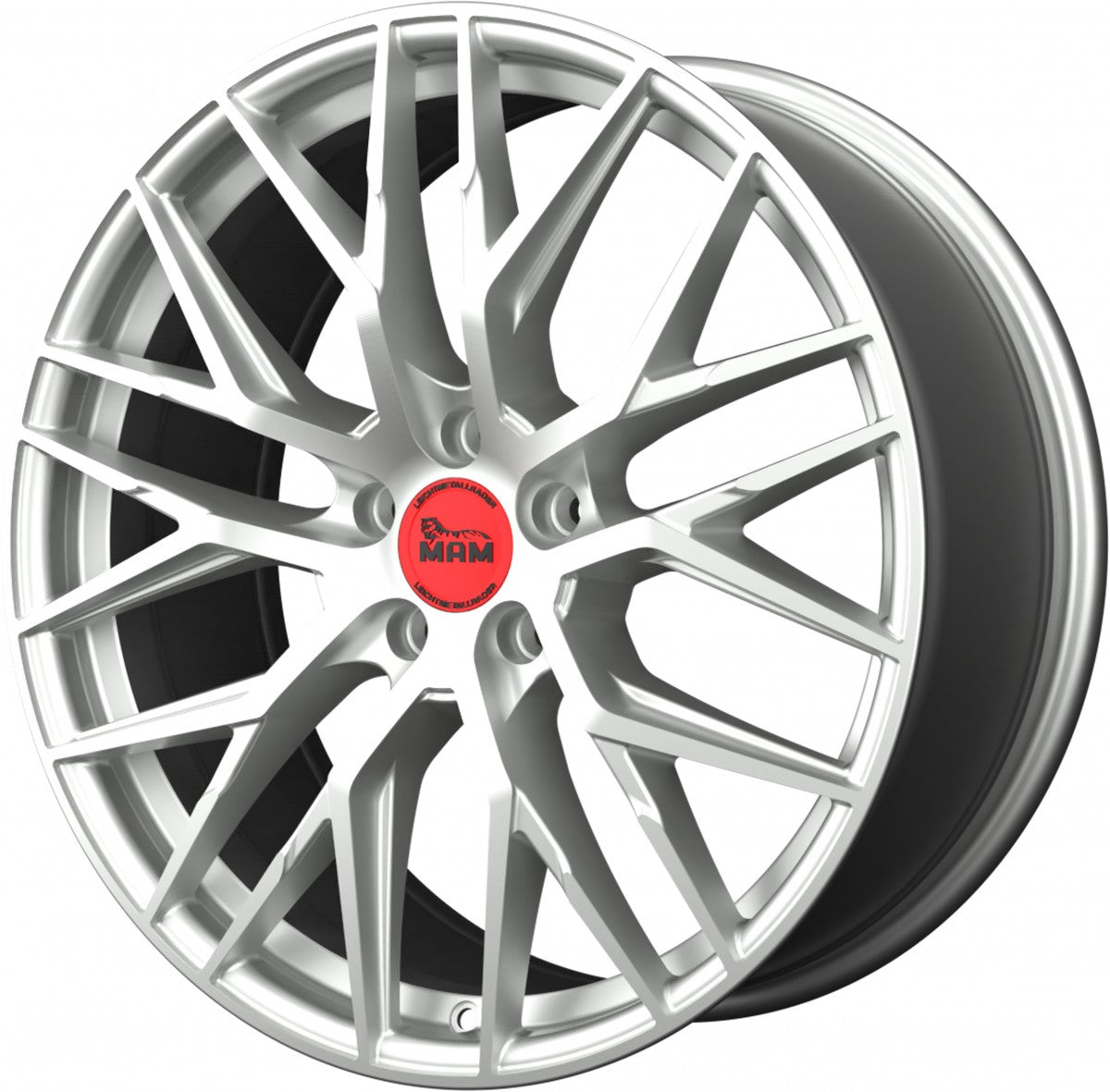 MAM RS4 matt silver painted Alufelge 7x16 Zoll ET47.9 LK 5x112 ML66.6 – Bild 6
