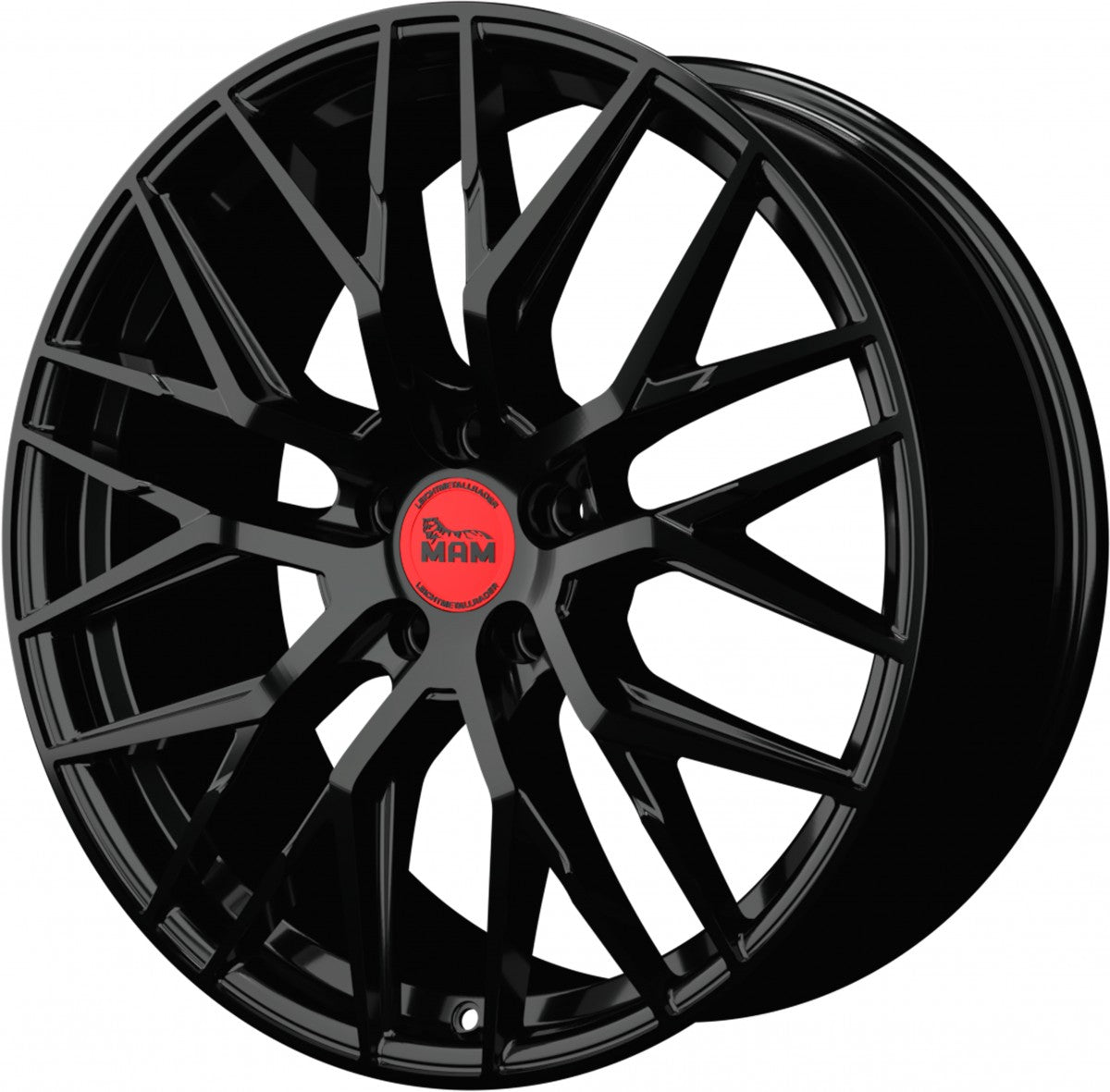 MAM RS4 black painted Alufelge 7x16 Zoll ET47.9 LK 5x112 ML66.6 – Bild 6