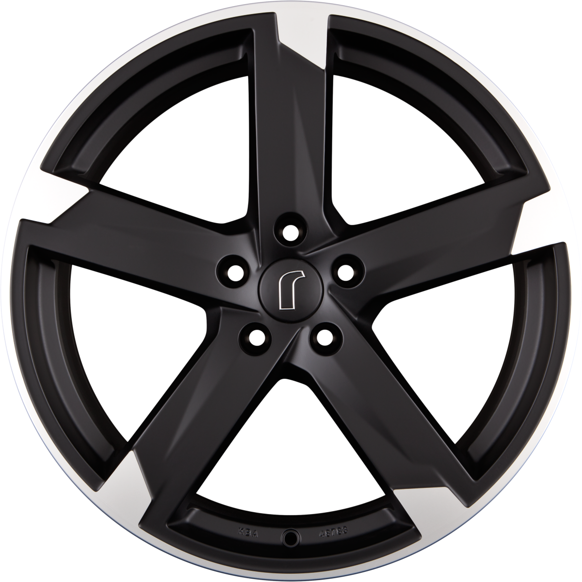 Rondell 01RZ Schwarz-Matt Poliert Alufelge 8x18 Zoll ET45 LK 5x108 ML70.4