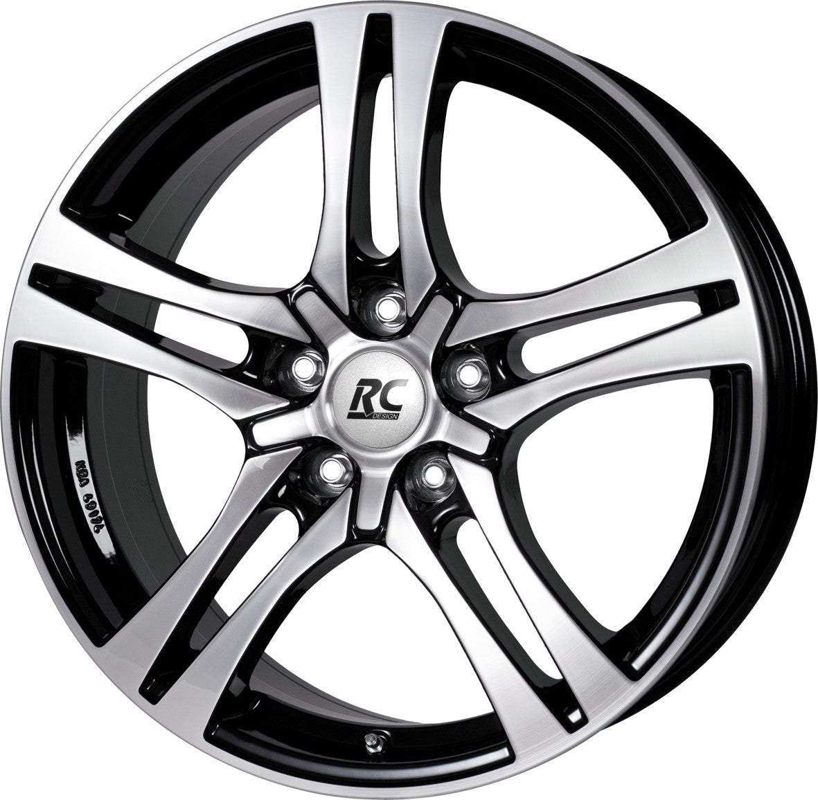 RC-Design RC26 schwarz front-poliert Alufelge 7.5x18 Zoll ET45 LK 5x100 ML63.4