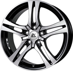 RC-Design RC26 schwarz front-poliert Alufelge 7.5x18 Zoll ET45 LK 5x100 ML63.4