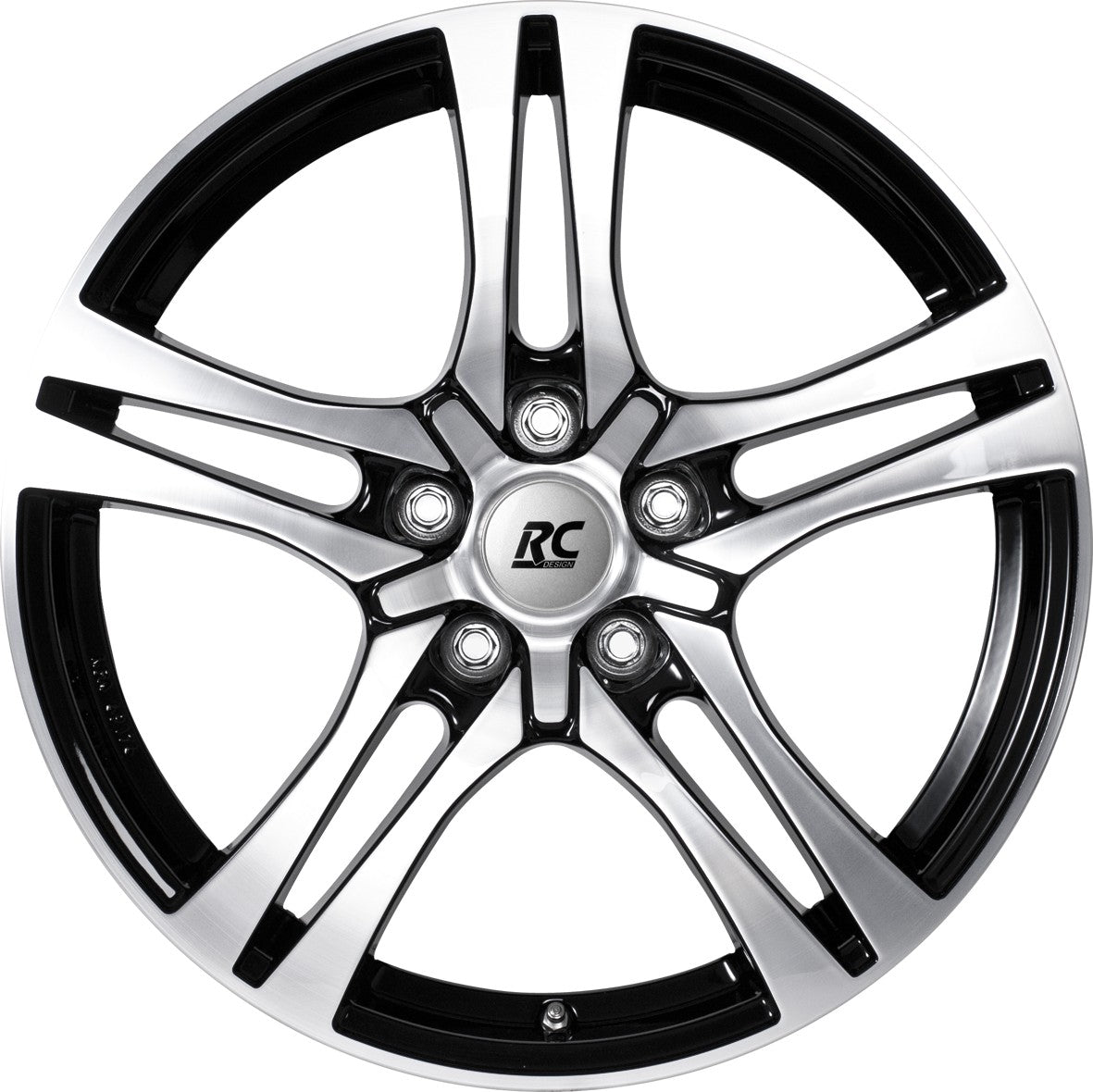 RC-Design RC26 schwarz front-poliert Alufelge 7.5x18 Zoll ET45 LK 5x114.3 ML72.6 – Bild 2