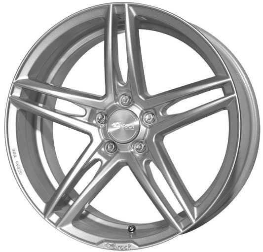 Brock B33 kristallsilber lackiert Alufelge 8.5x19 Zoll ET45 LK 5x112 ML66.6