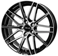 Brock B34 schwarz front-poliert Alufelge 7.5x17 Zoll ET35 LK 5x112 ML66.6