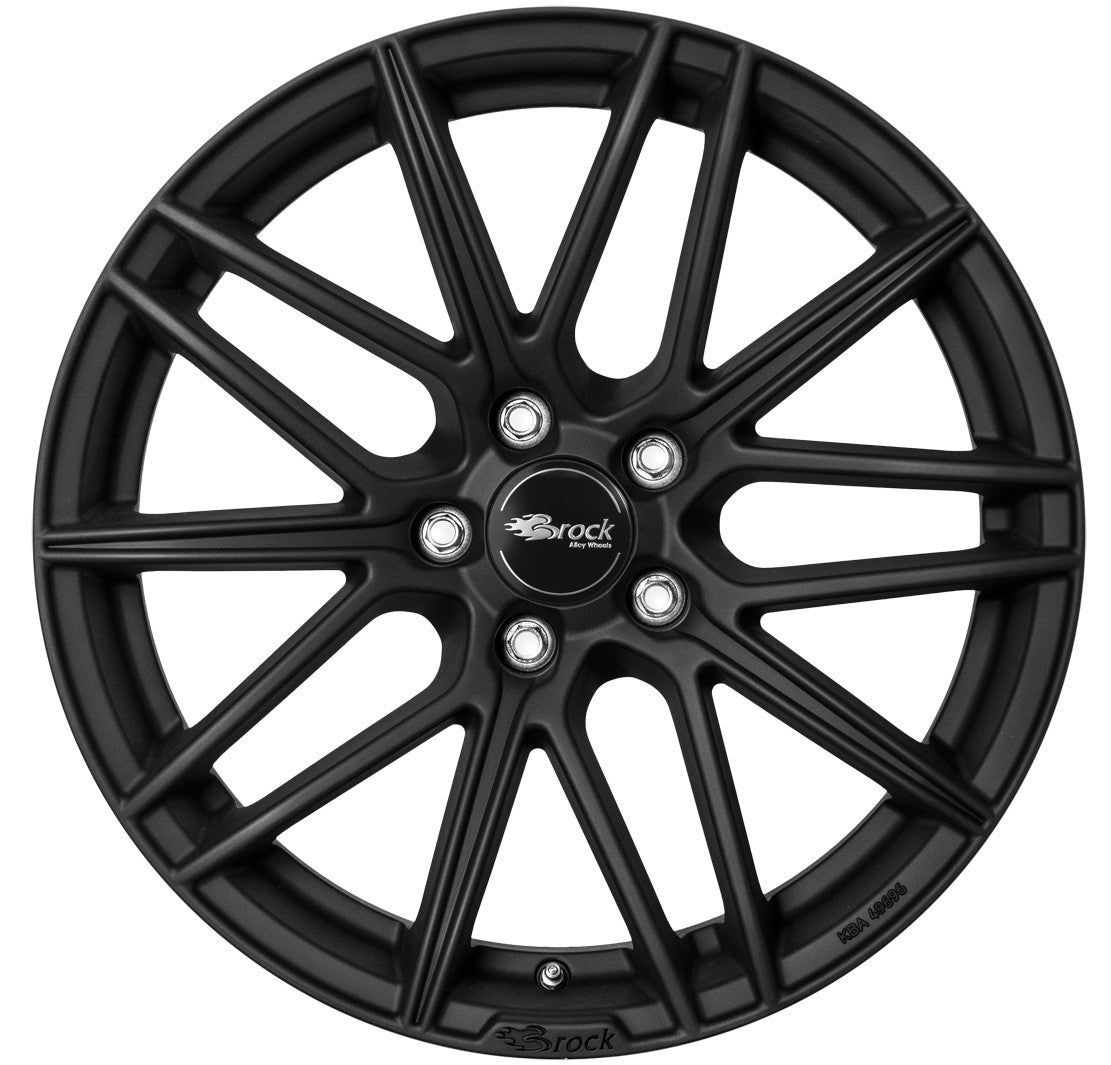 Brock B34 schwarz-matt lackiert 8x18 ET38 - LK5/105 ML56.6