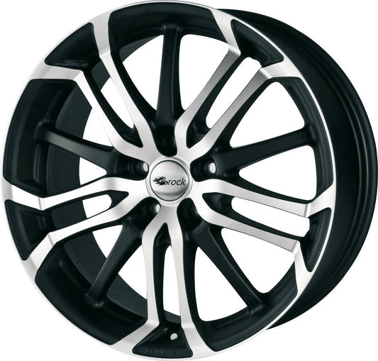 Brock B26 schwarz-matt front-poliert 7.5x17 ET38 - LK5/110 ML65.1