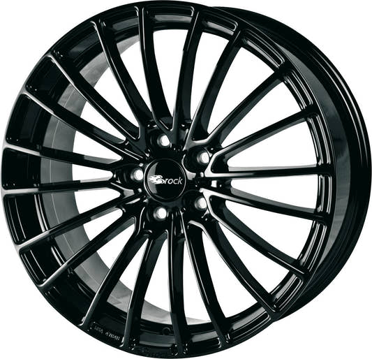 Brock B24 schwarz lackiert Alufelge 8.5x20 Zoll ET35 LK 5x110 ML65.1
