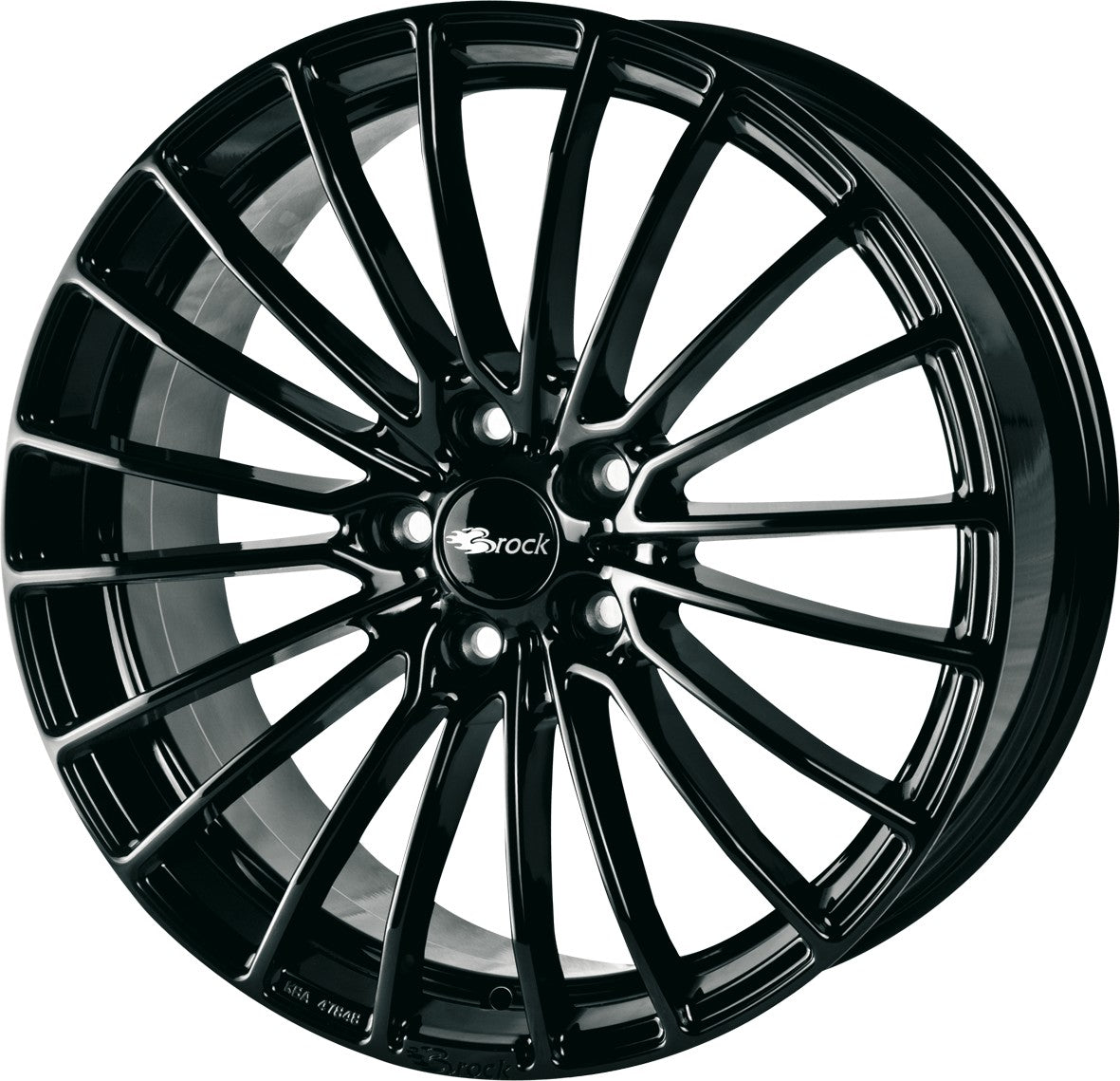 Brock B24 schwarz lackiert 8.5x20 ET48 - LK5/112 ML66.6