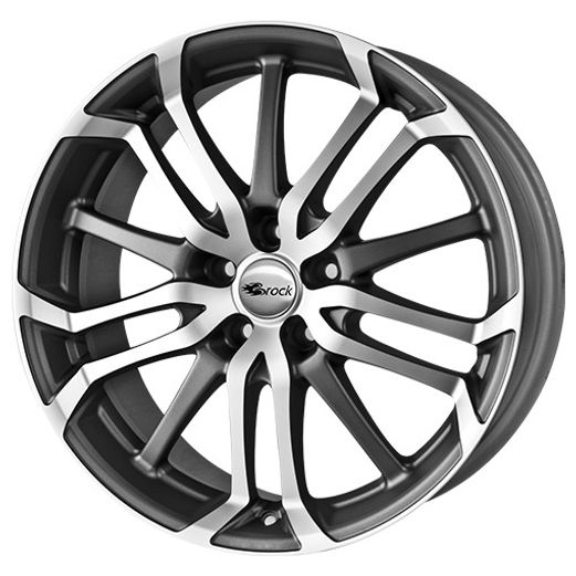 Brock B26 titan matt voll-poliert Alufelge 7.5x17 Zoll ET38 LK 5x100 ML63.4