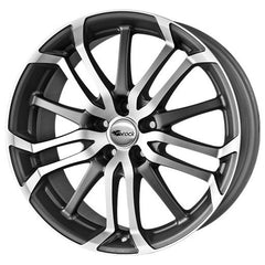 Brock B26 titan matt voll-poliert Alufelge 7.5x17 Zoll ET38 LK 5x100 ML63.4
