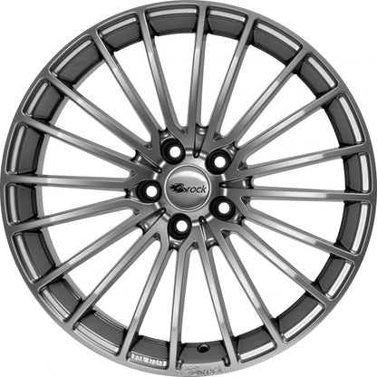 Brock B24 super-chromsilber lackiert Alufelge 7.5x17 Zoll ET38 LK 5x114 ML72.6 – Bild 2