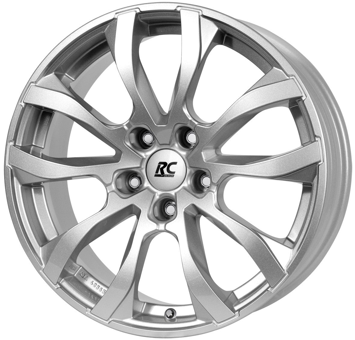 RC-Design RC23 kristallsilber lackiert Alufelge 7.5x17 Zoll ET37 LK 5x112 ML66.6
