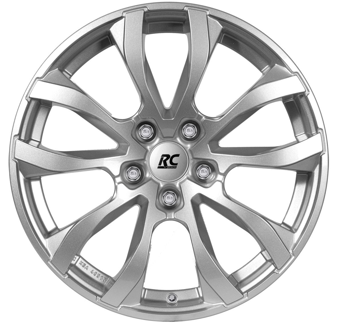 RC-Design RC23 kristallsilber lackiert Alufelge 7.5x17 Zoll ET37 LK 5x112 ML66.6 – Bild 2