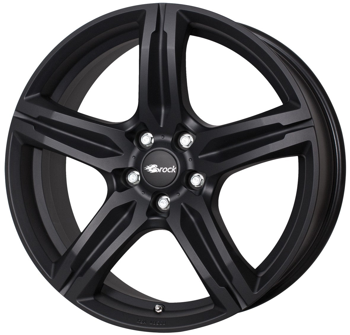 Brock B29 schwarz-matt lackiert Alufelge 7.5x17 Zoll ET35 LK 5x112 ML66.6