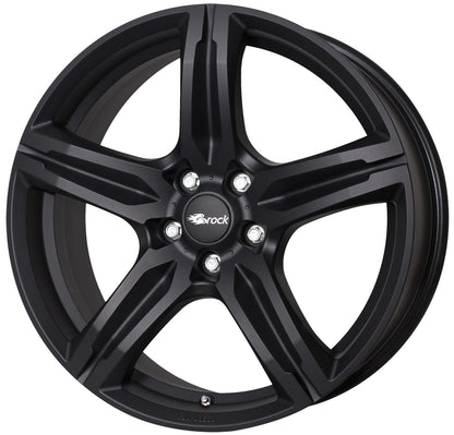 Brock B29 schwarz-matt lackiert Alufelge 7.5x17 Zoll ET35 LK 5x112 ML66.6